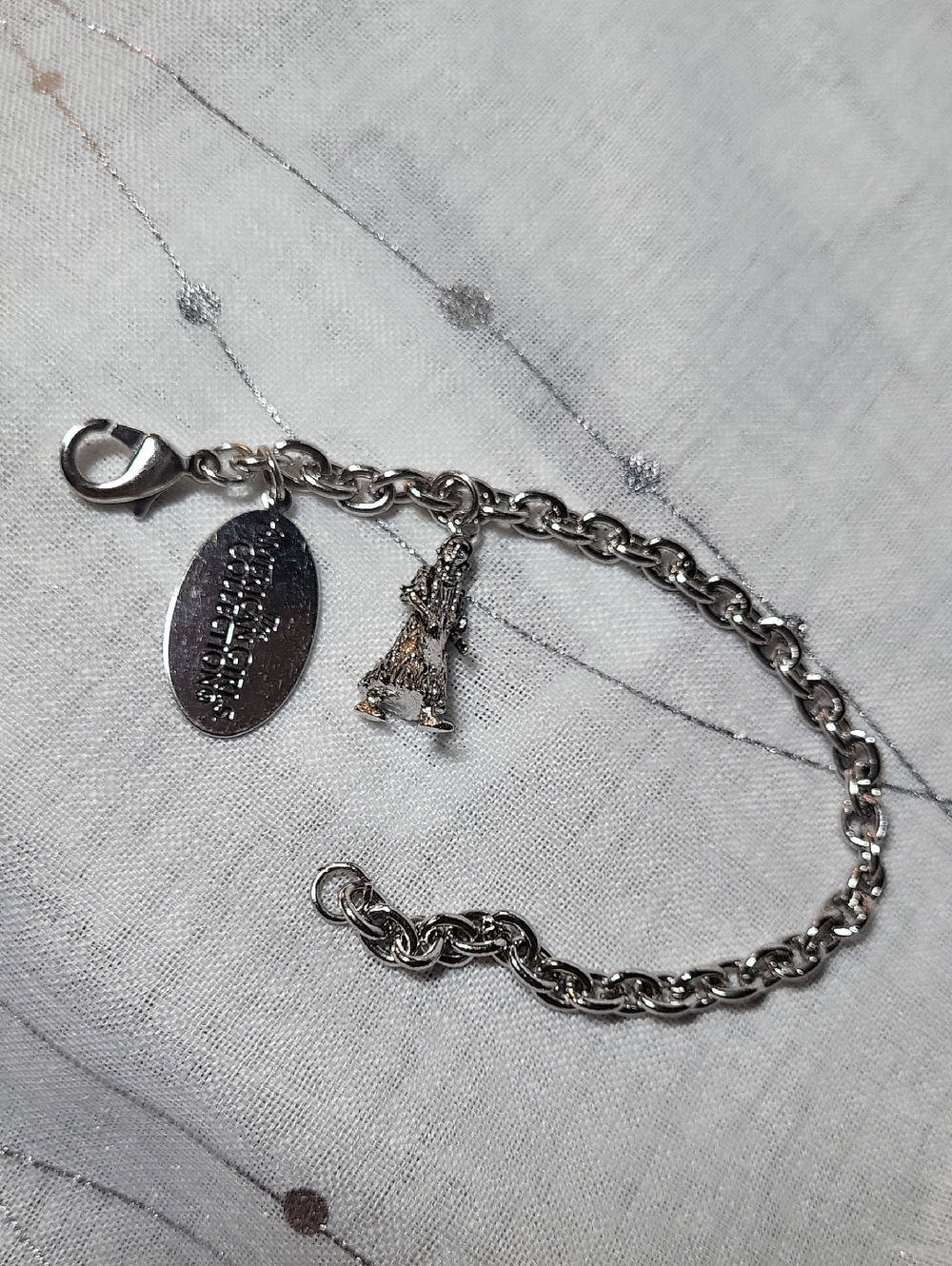 Hallmark The American Girl Collection "Kaya" Silver Tone Charm Bracelet 7"